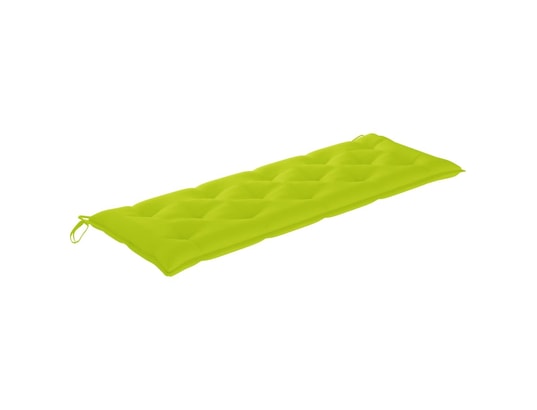 VIDAXL - Galette de chaise Coussin de banc de jardin vert vif 150x50x7 cm tissu