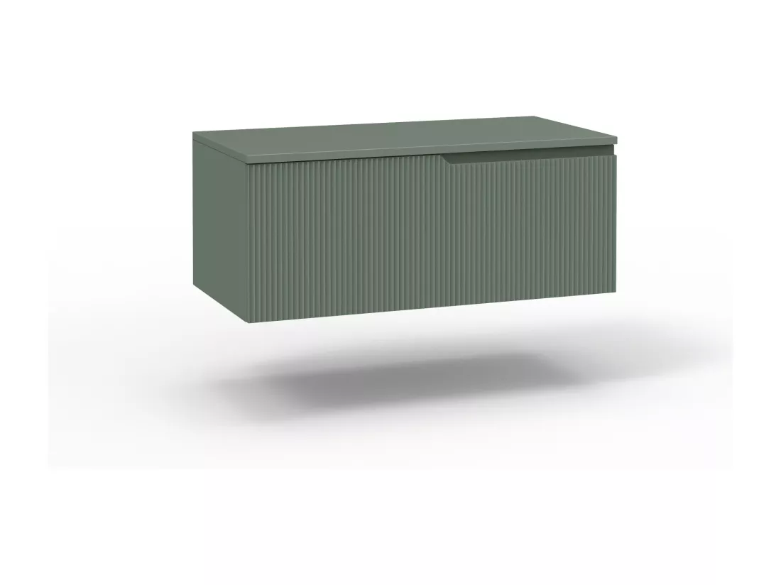 Composition 3 pieces VENERE blanc brillant/vert sage