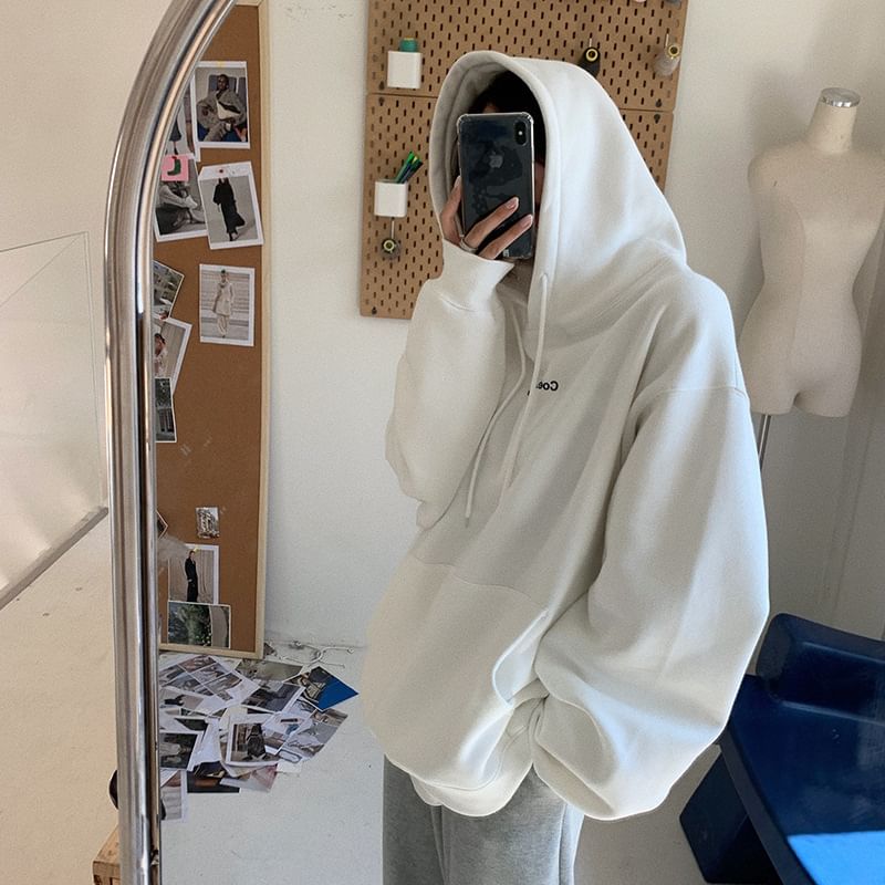 CRIBI - Oversized hoodie met ronde hals en tekstprint