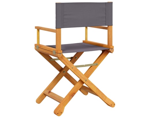 VIDAXL - Chaise pliante Chaises pliables de jardin lot de 2 gris foncé tissu