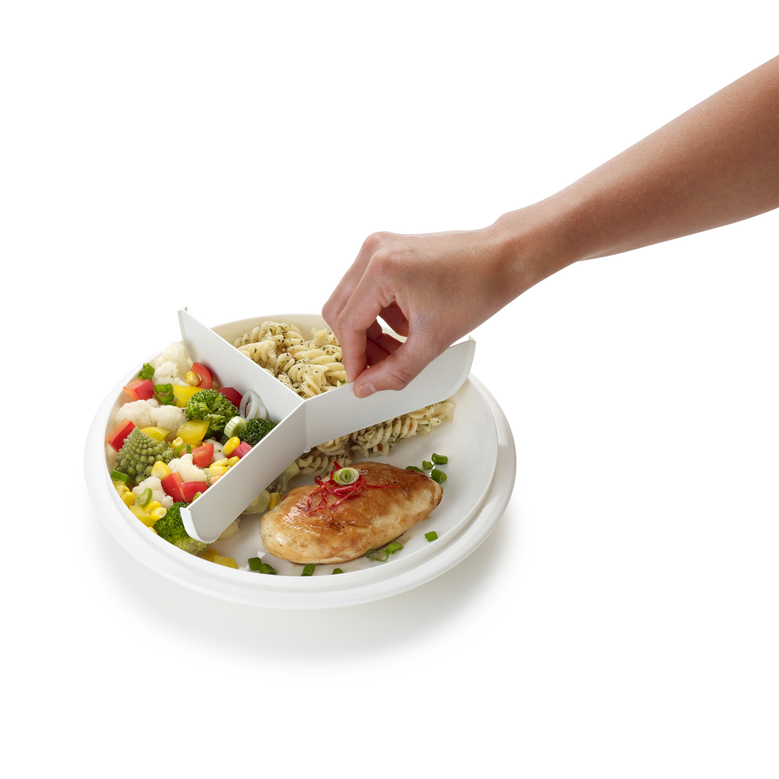 (1.2l) XL CLEVER Mikrowellen Teller Lunch Box mit Unterteilung (1002302792)