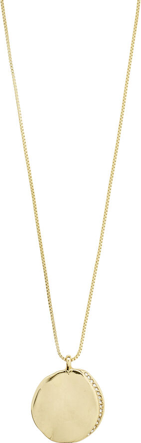 Pilgrim TRUE recycled coin necklace gold-plated Guld