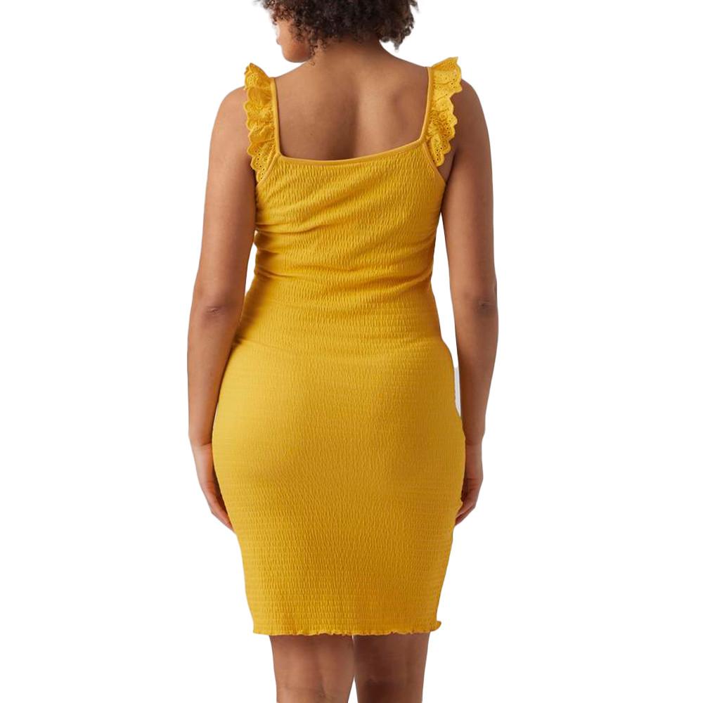 Mamalicious Robe de Grossesse Jaune Mamalicious Lindie