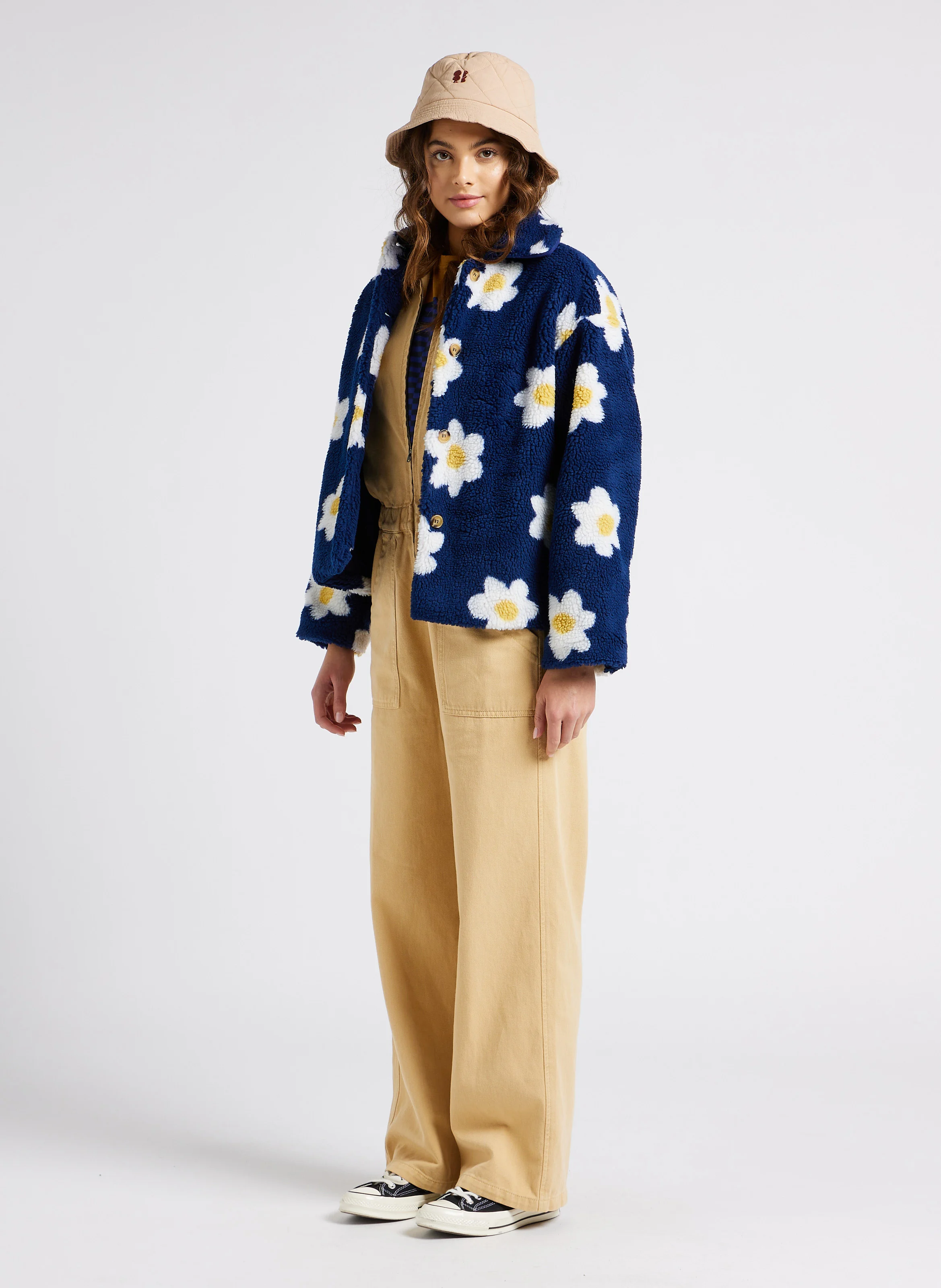 Combinaison col classique en coton| Marron