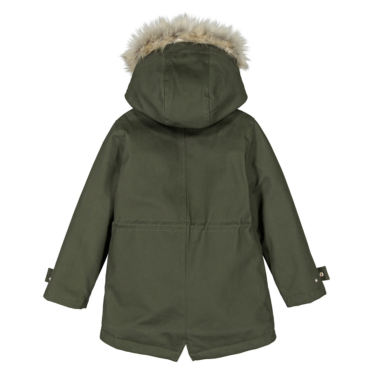 COLEÇÕES LA REDOUTE<br>Casaco quente com capuz, forrado com sherpa