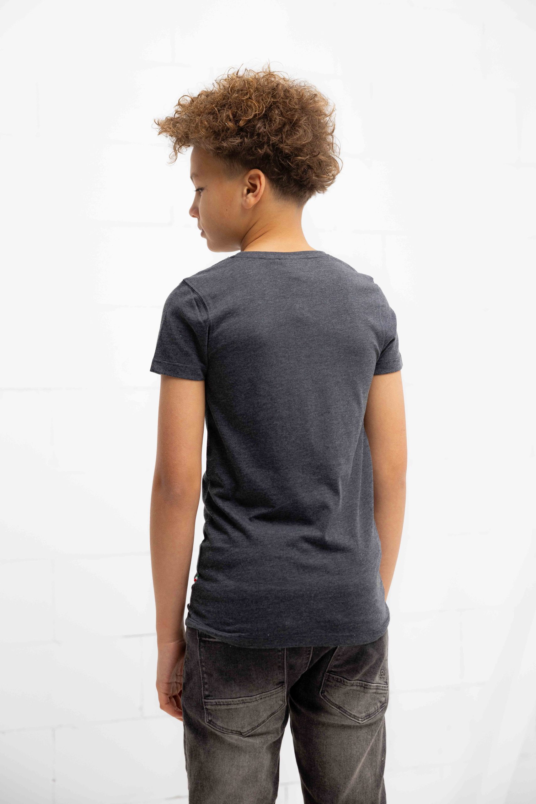 Vingino Basic T-Shirt Kids Grijs