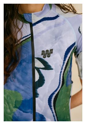 Maillot Manches Courtes Femme Wilma Muriel Bleu