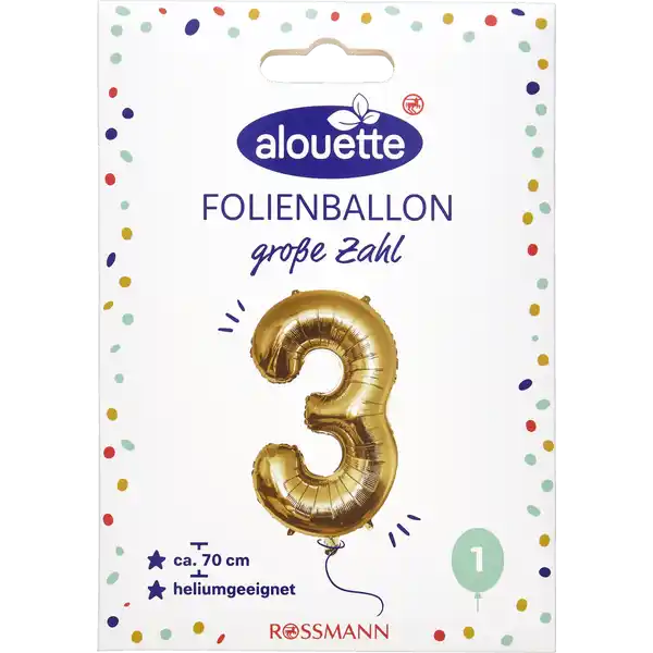 ALOUETTE Folienzahlen 70cm 3-9 messing