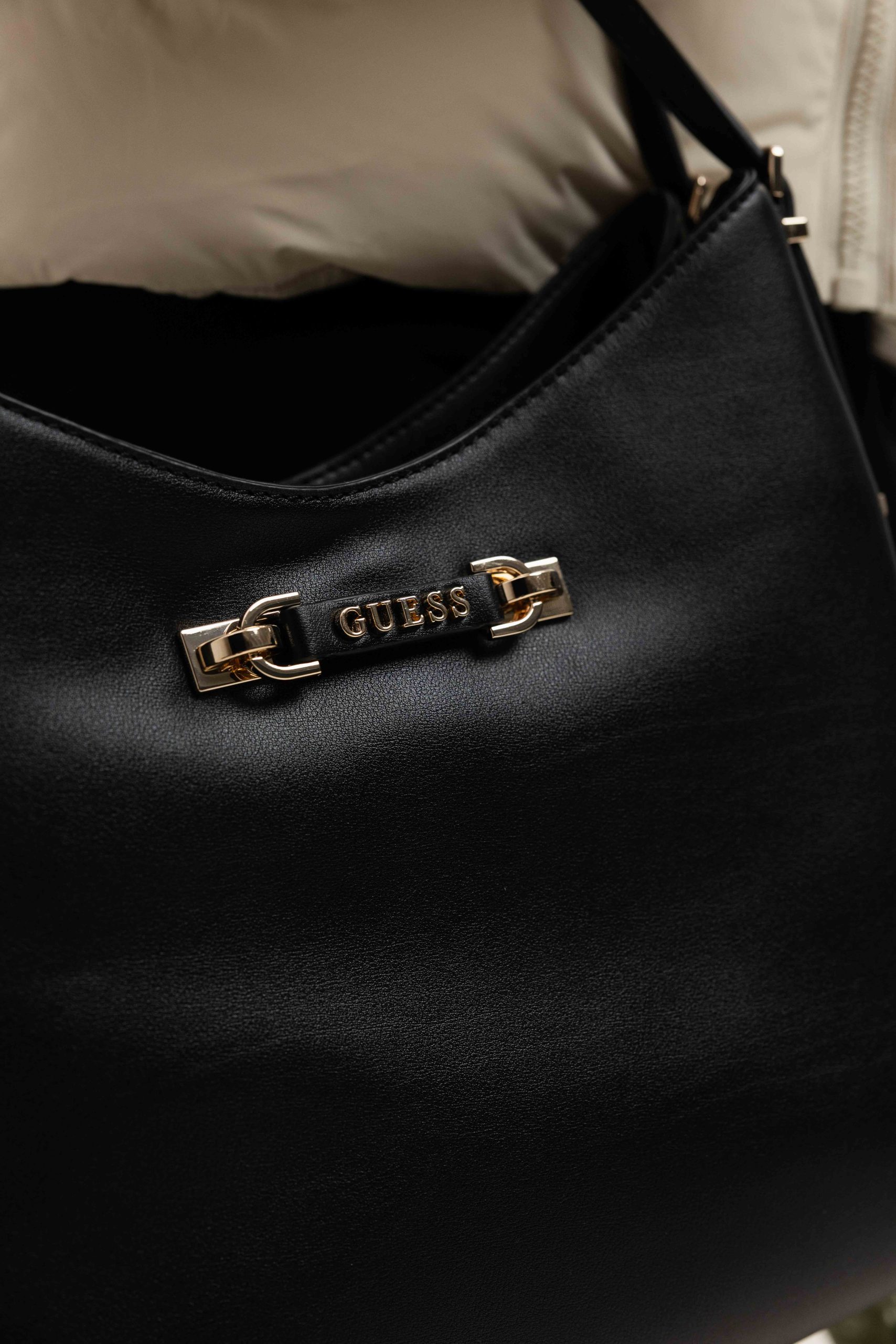 Guess Lefia Large Hobo Tas Dames Zwart