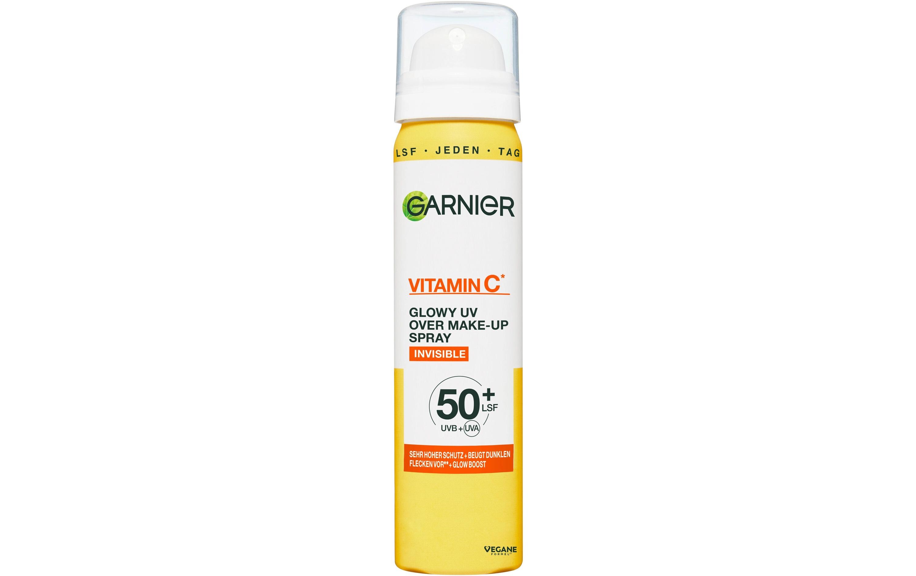 Glowy UV Over Make-up Spray LSF 50+, 75 mlTransparentes Gesichtsspray mit LSF 50+