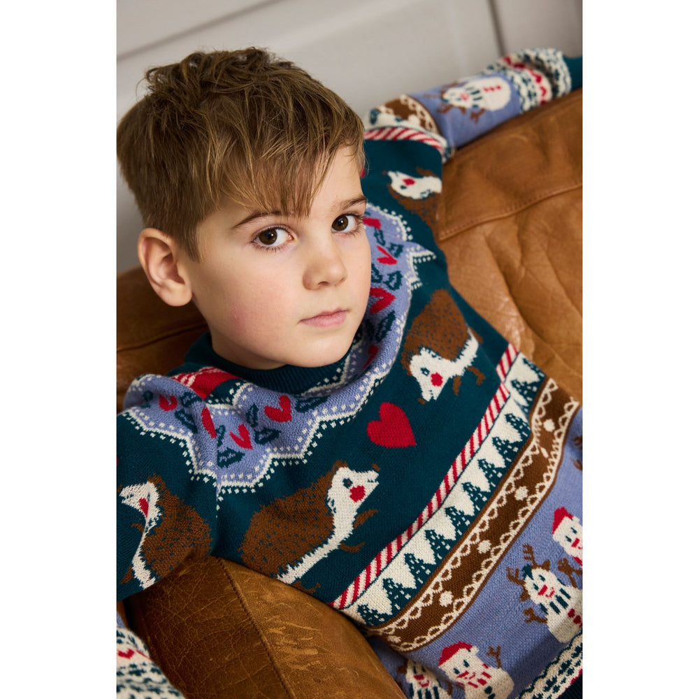 Køb The New Multi Colour Holiday Jacquard Pullover
