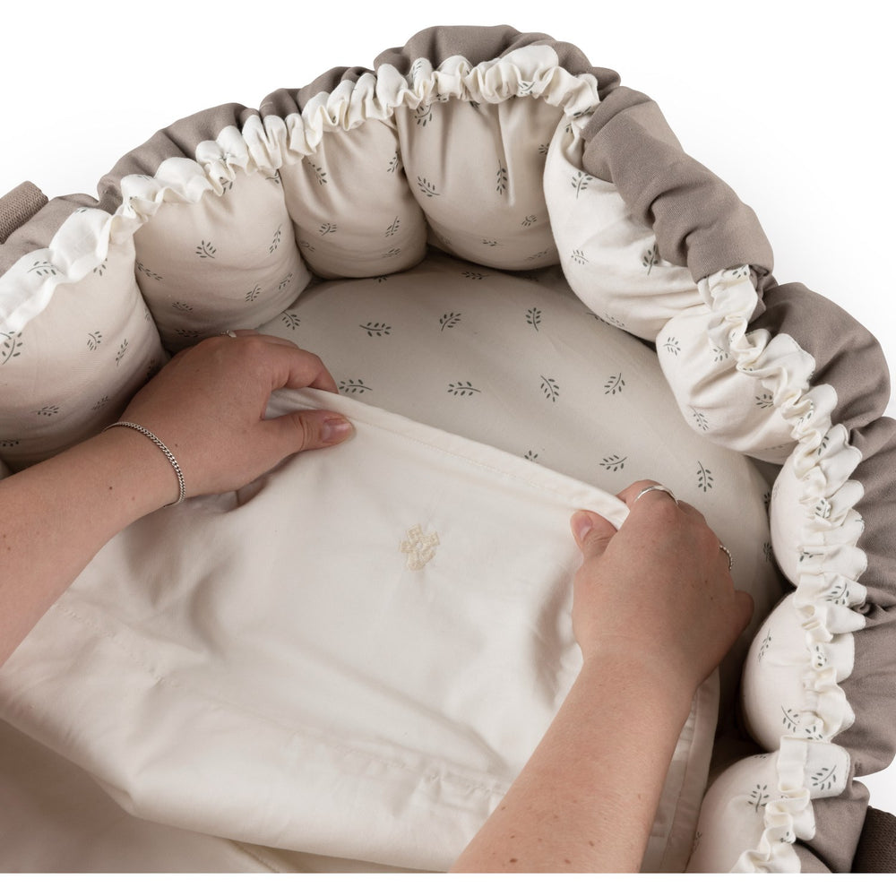 Køb Sebra Moonlight Beige Vådliggerlagen Til Babynest