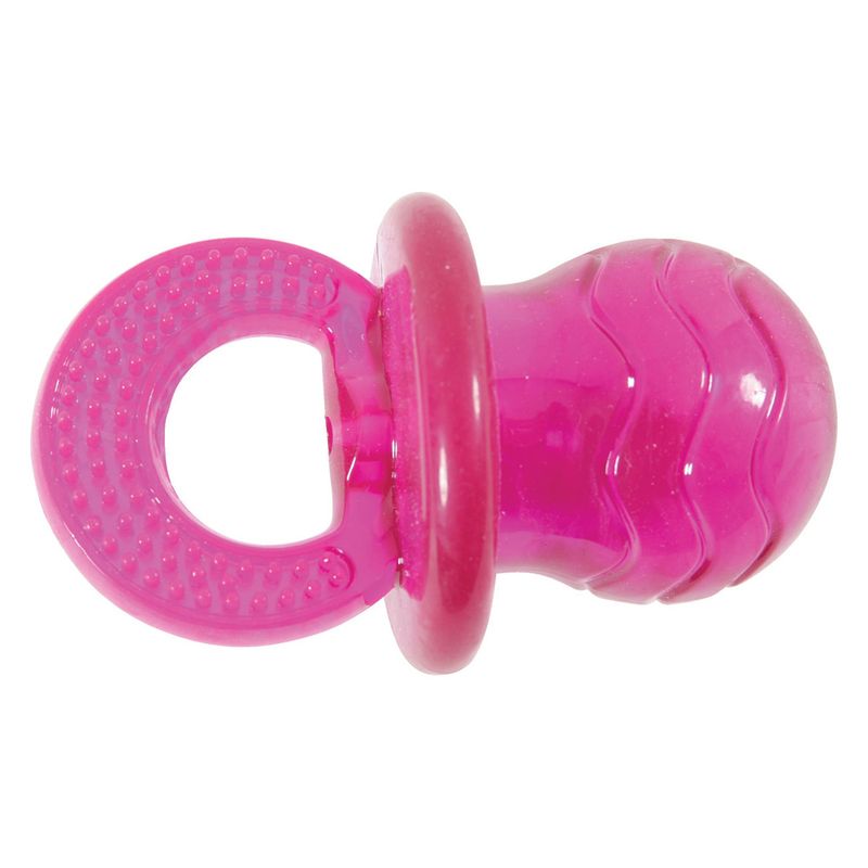 Jouet Zolux Tétine Pop, rose pour chien
