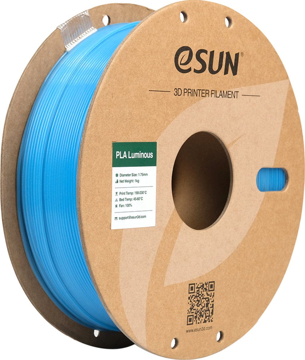 eSUN  PLA-Luminous Blue, 1,75 mm / 1000 g    Fluoruszierendes PLA in Blau