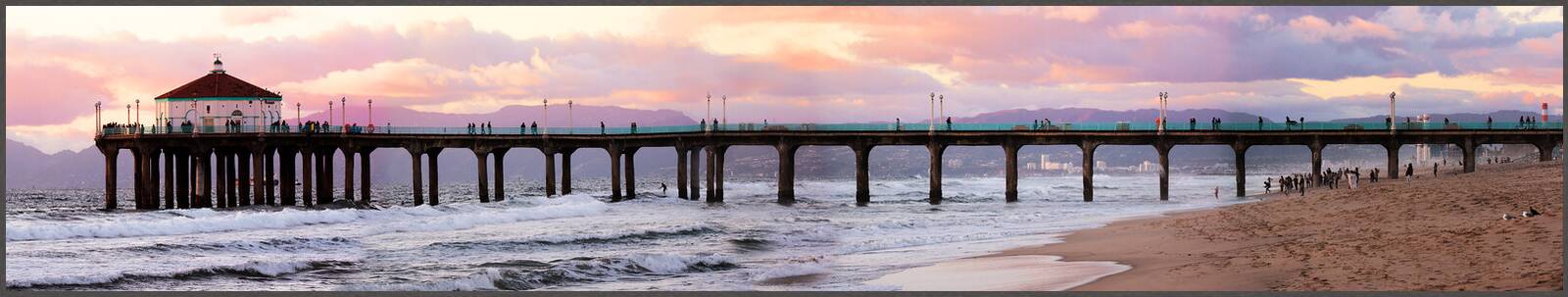 Manhattan Beach Pier by Larry Yust - Limited Edition. Edition of: 150. Signed.
