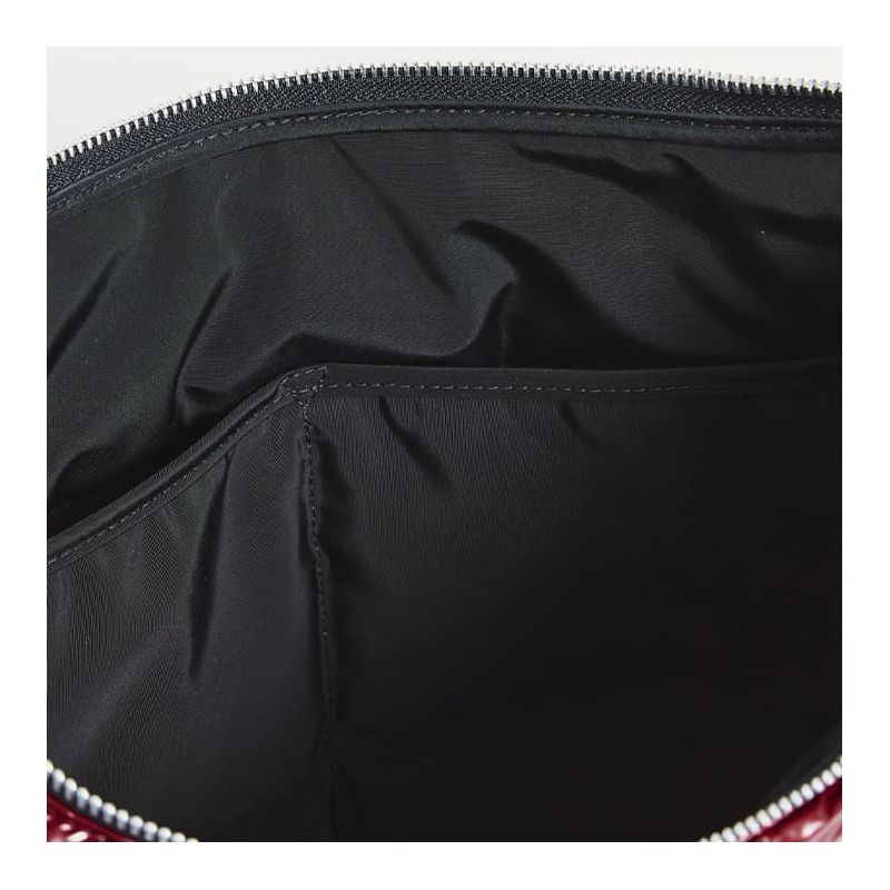 Sac bandoulière L 45 cm en matelassée Burgundy Glossy