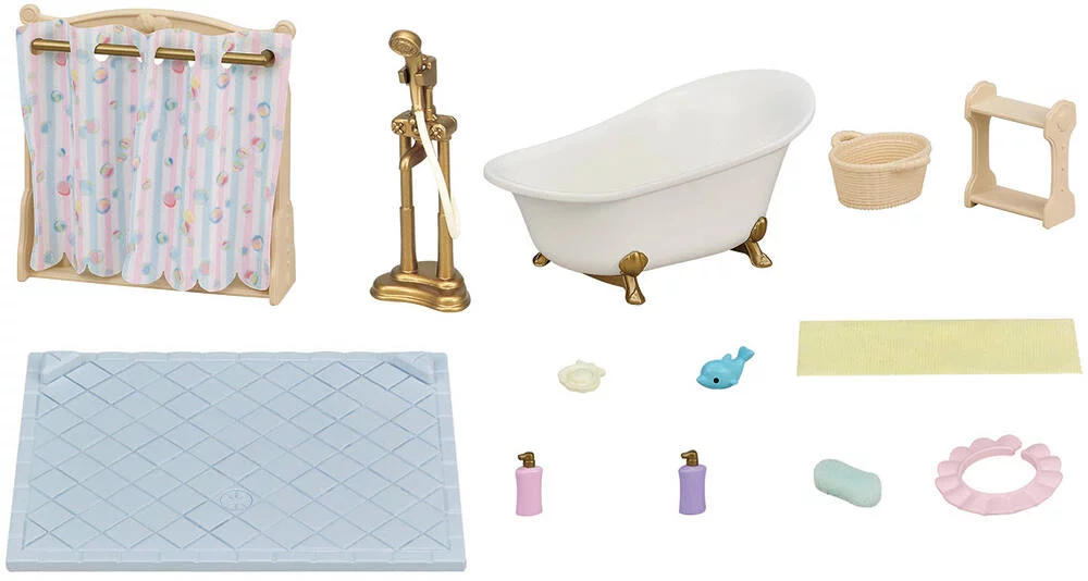 LE SET BAIGNOIRE ET DOUCHE - SYLVANIAN MEUBLES ET ACCESSOIRES
