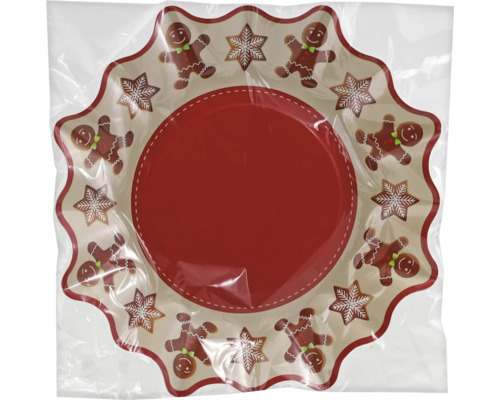 Kerstdecoratie papieren bord stervorm Ø 29 cm
