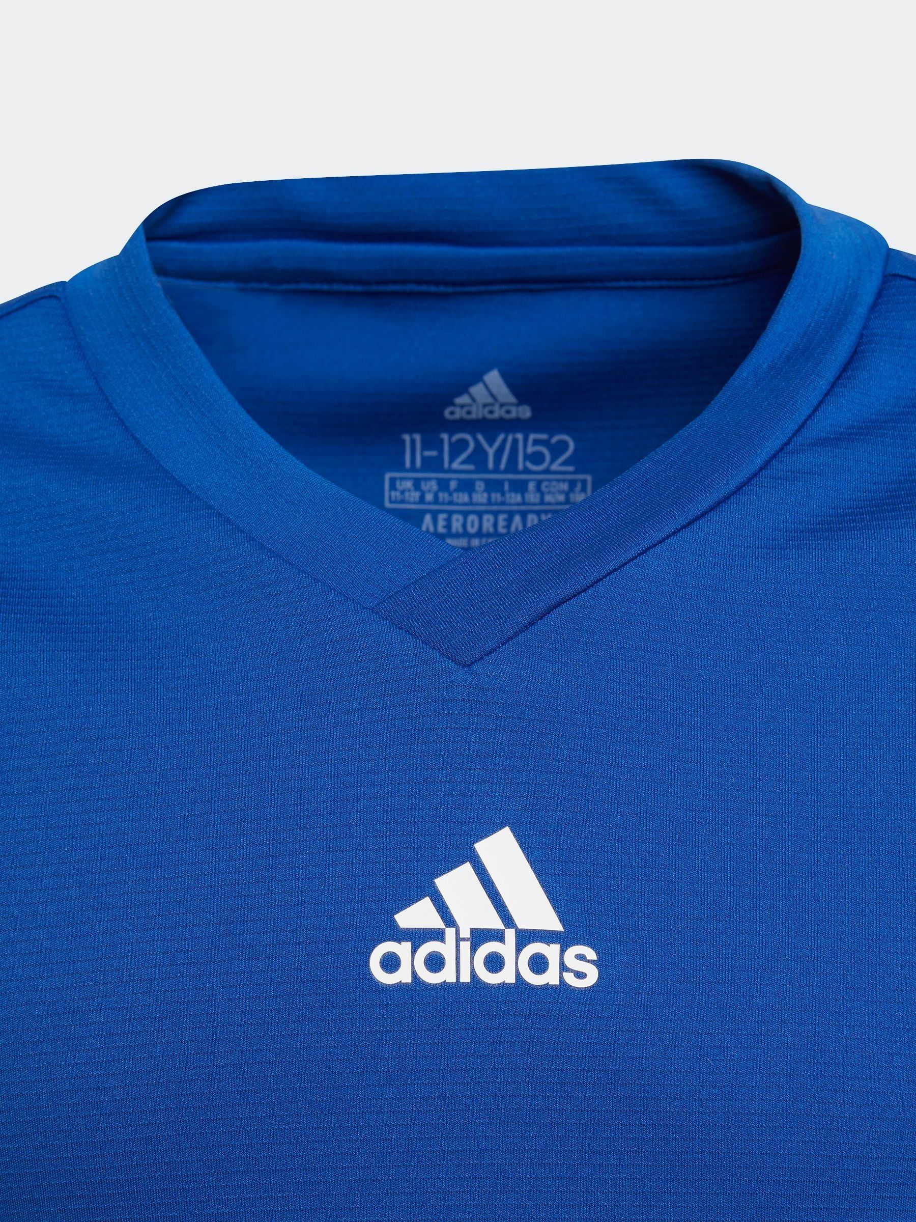 Helderblauw - Adidas - Team Base T-shirt