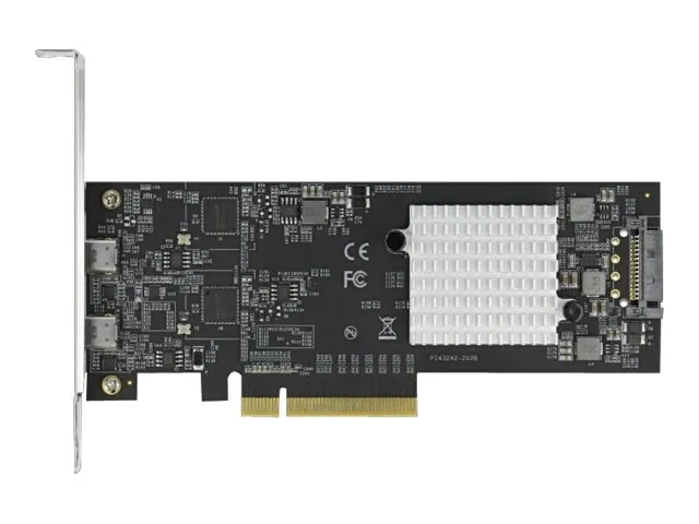 Delock PCI Express x8 Karte zu 2 x extern SuperSpeed USB 20 Gbps (USB 3.2 Gen 2x2) USB Type-C™ Buchse