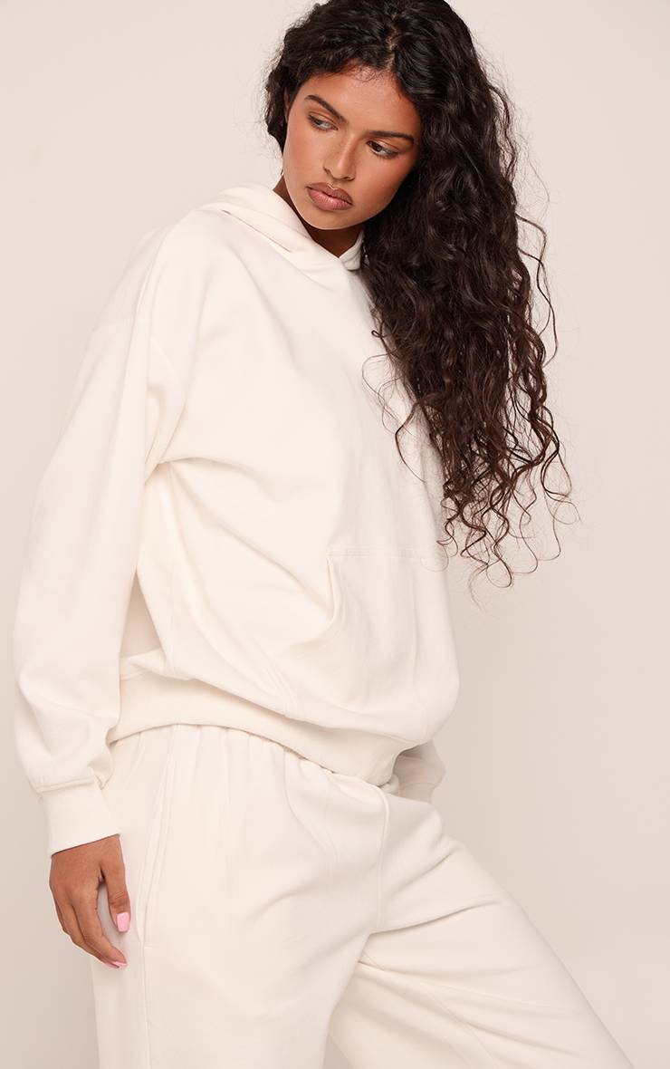 Crème Sweat À Casynthétiqueche Oversize En Jersey Interlock