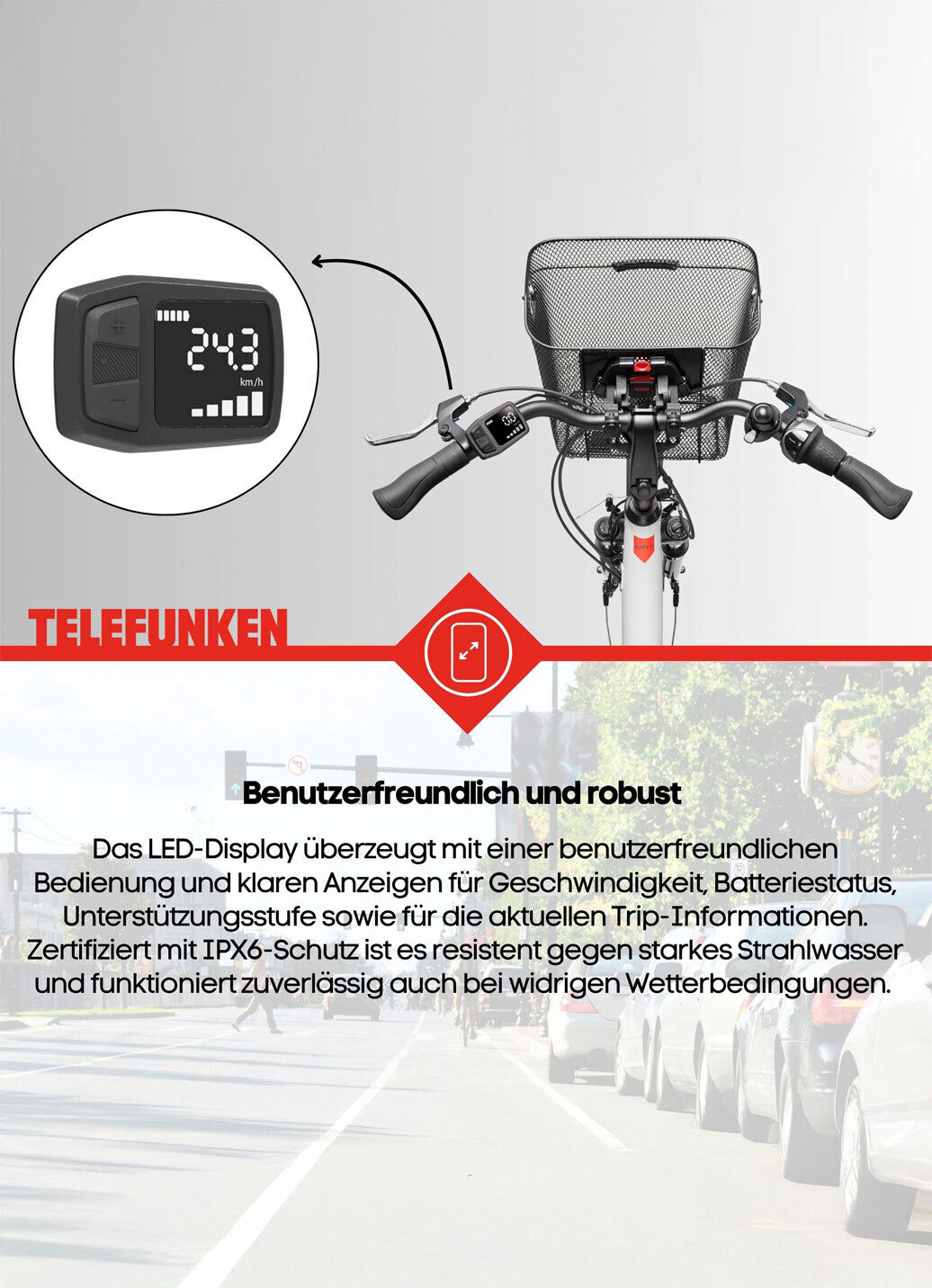 City-E-Bike RC667 von TELEFUNKEN