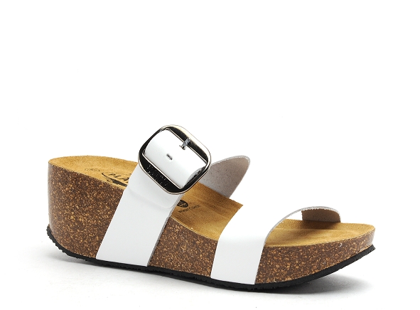 Plakton mules et sabots talons femme so rock blanc
