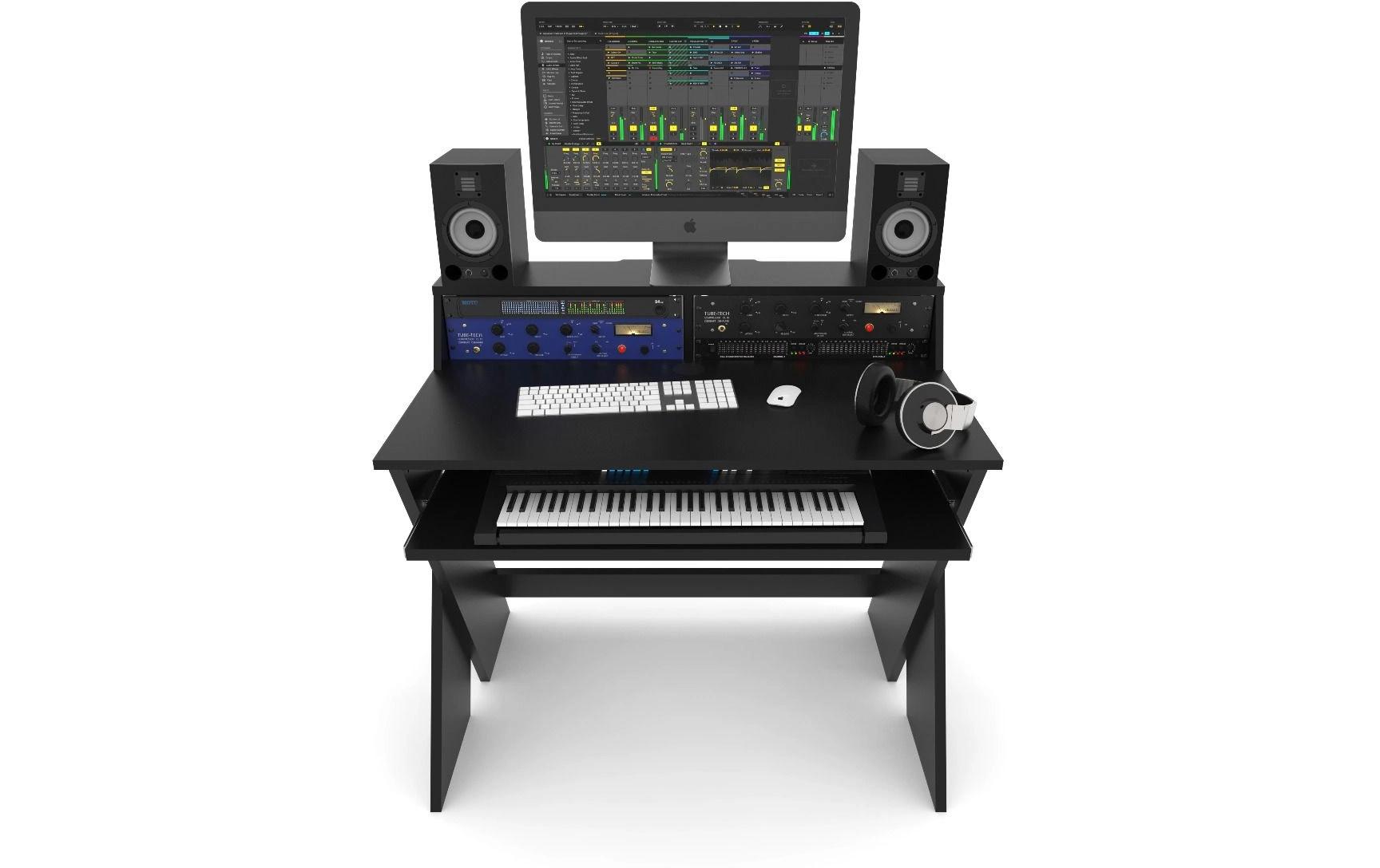 Studiotisch Sound Desk Compact Schwarz<br>Kompakte Studio-Workstation im smarten Design für vielerlei Anwendungen