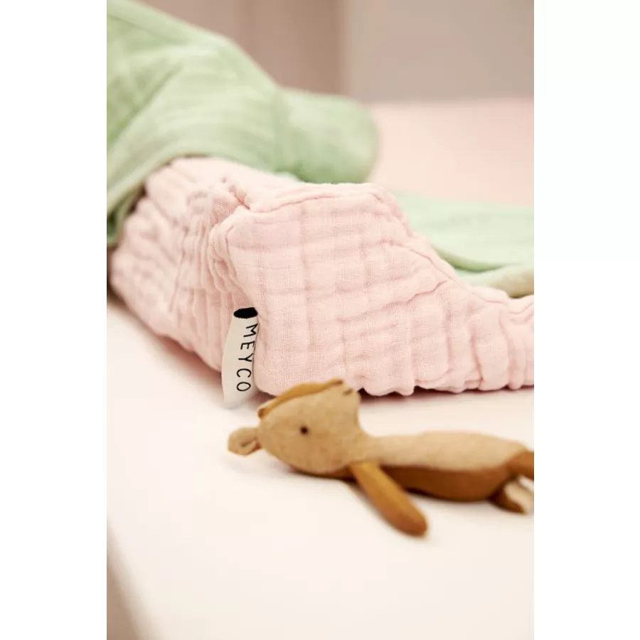 MEYCO Wickelauflagenbezug Musslin Uni Soft Pink 50 x 70 cm