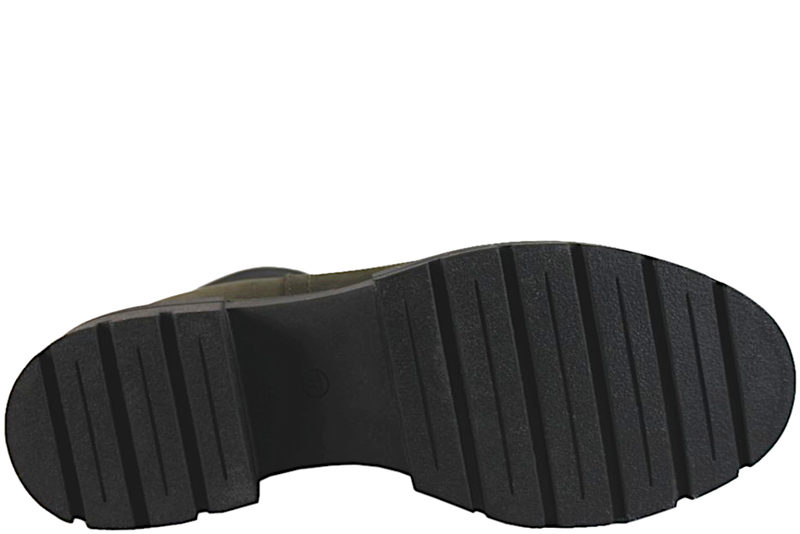 BELLA MODA STØVLE I OLIVENGRØNT NUBUCK