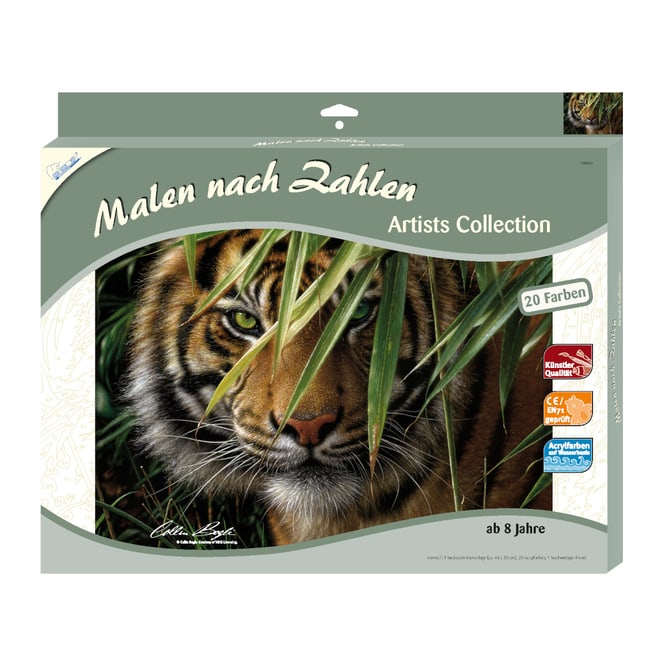 Tiger, Malen nach Zahlen Set