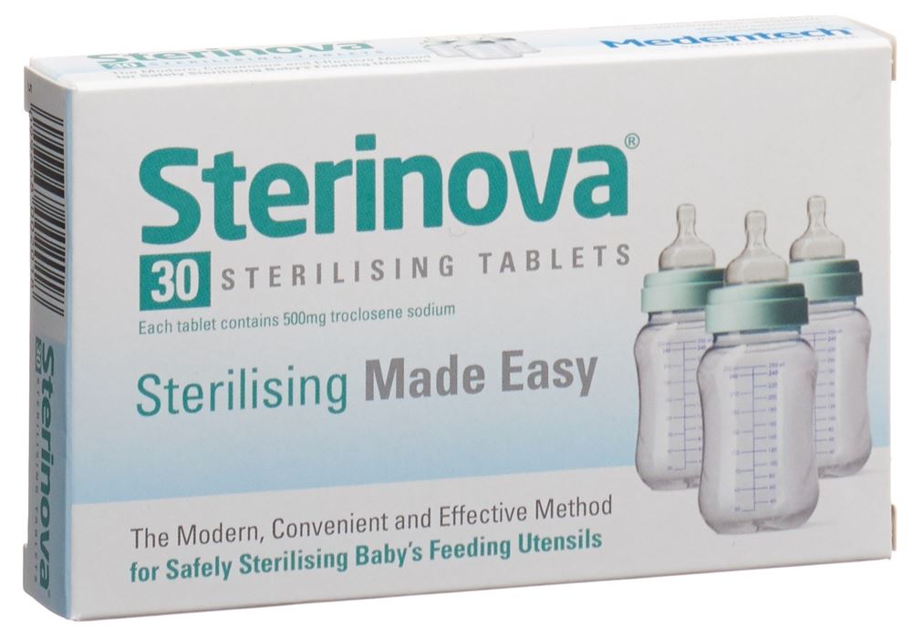 STERINOVA Desinfektionsmittel für den Lebens-und Futtermittelbereich Brausetabl 500 mg 30 Stk
