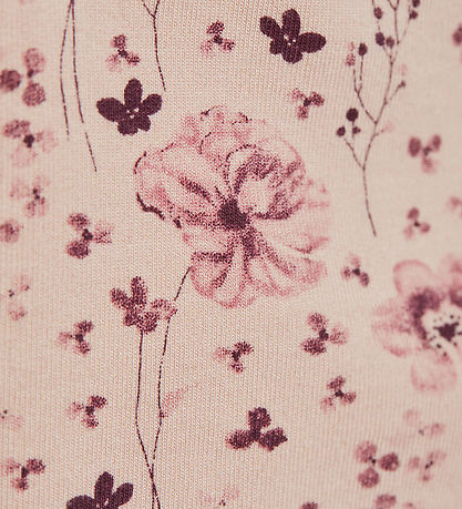 En Fant Leggings - Schweiß - Rose Dust m. Blumen