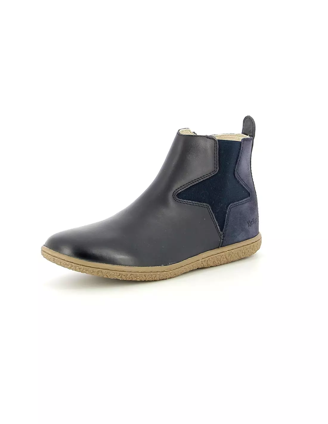 KICKERS VERMILLON - Boots & bottines Marinemetallise