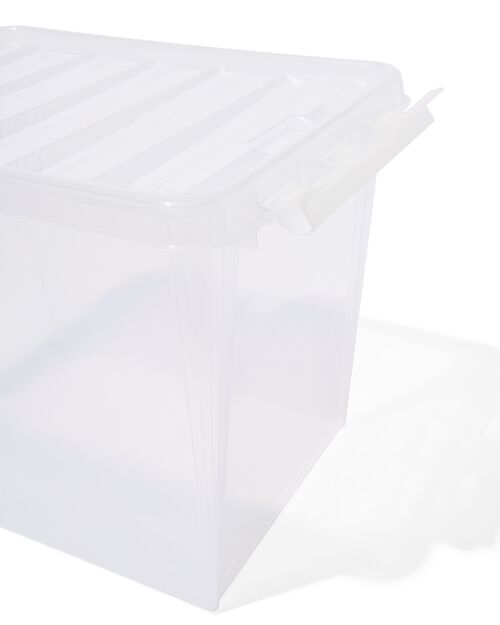 boîte de rangement 25L Madrid transparent 40x30x32