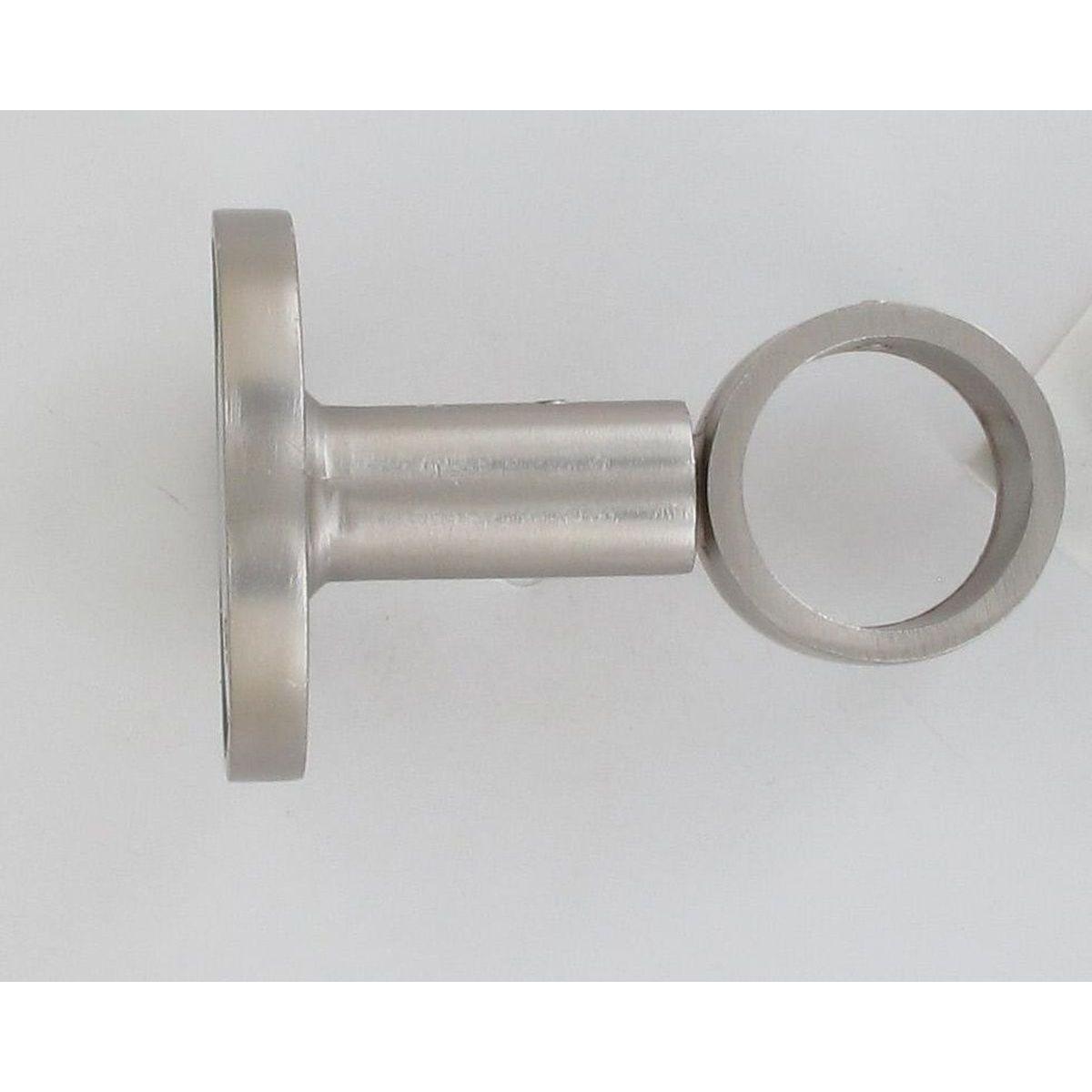 SUPPORT SIMPLE D28 65 MM X1 ARGENT MAT