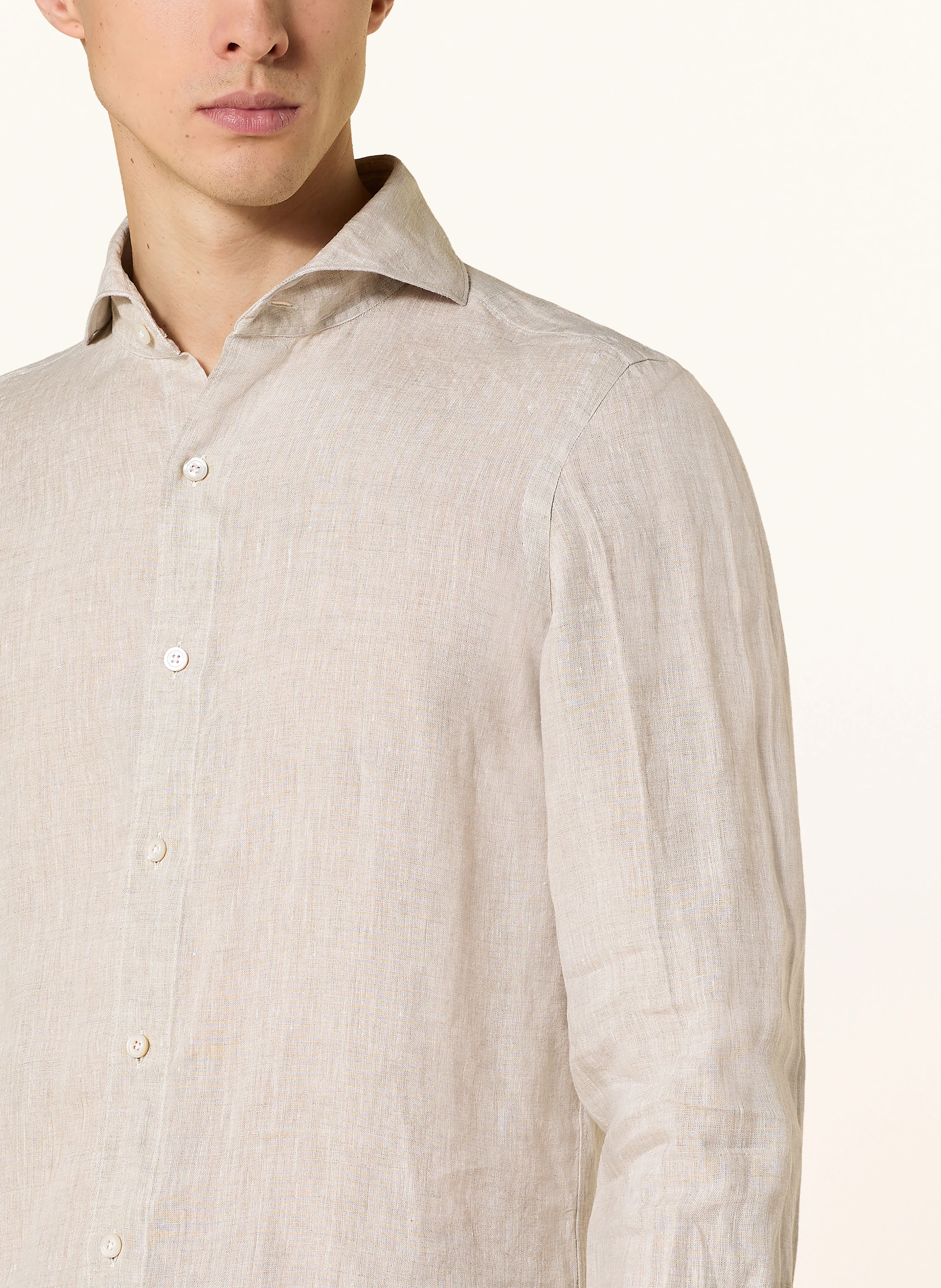 FINAMORE 1925 Leinenhemd TOKYO SERGIO Slim Fit