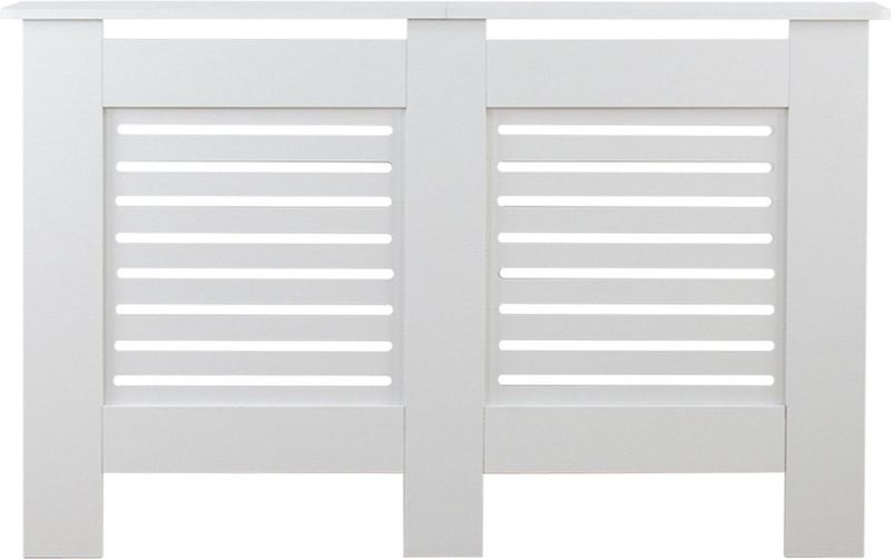 Radiatorombouw - Modern - Wit - Hout - 112 cm breed x 82 cm hoog x 19 cm diep