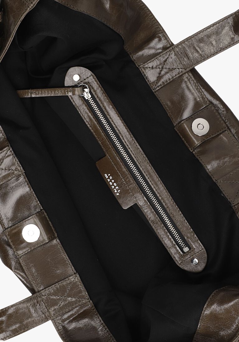 donkergroene isabel marant shopper winna tote-gb