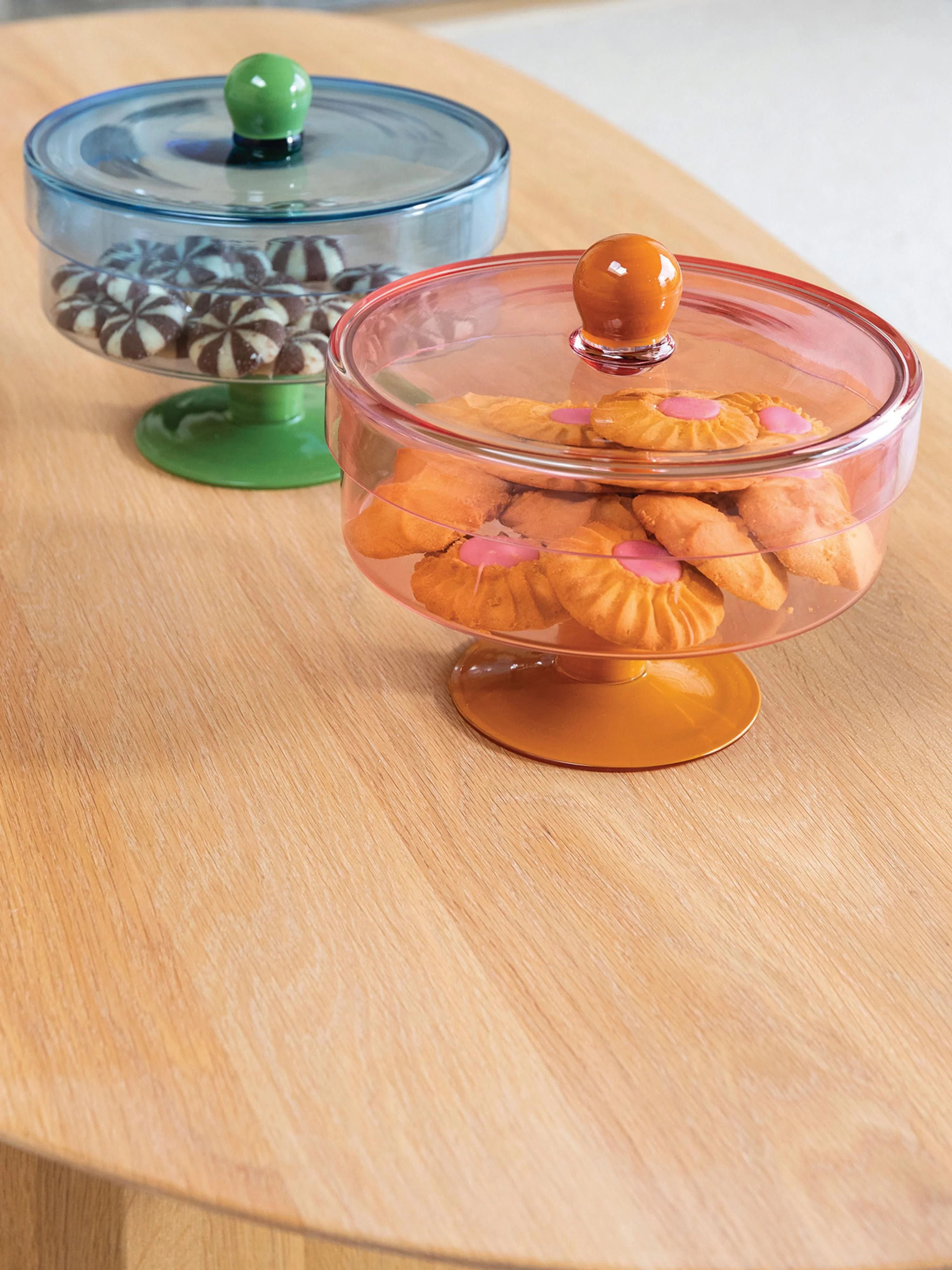 Opbergpot Duo van glas