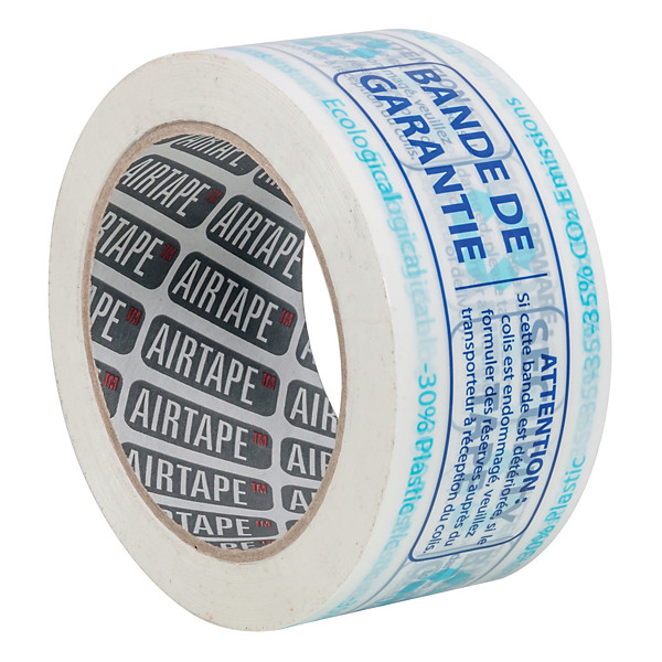 6 rubans adhésifs de signalisation des colis « Bande de garantie » Air Tape Tm, 50 mm x 90 m