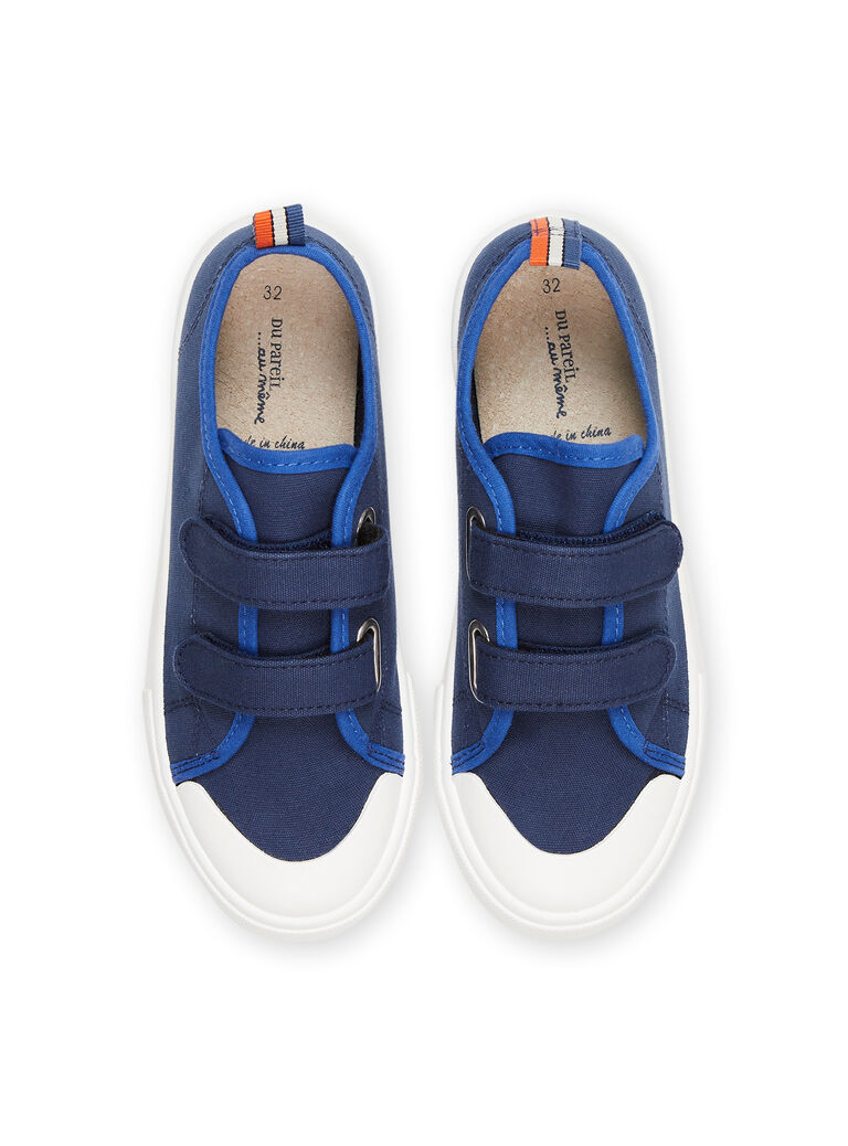 Baskets en toile bleu marine