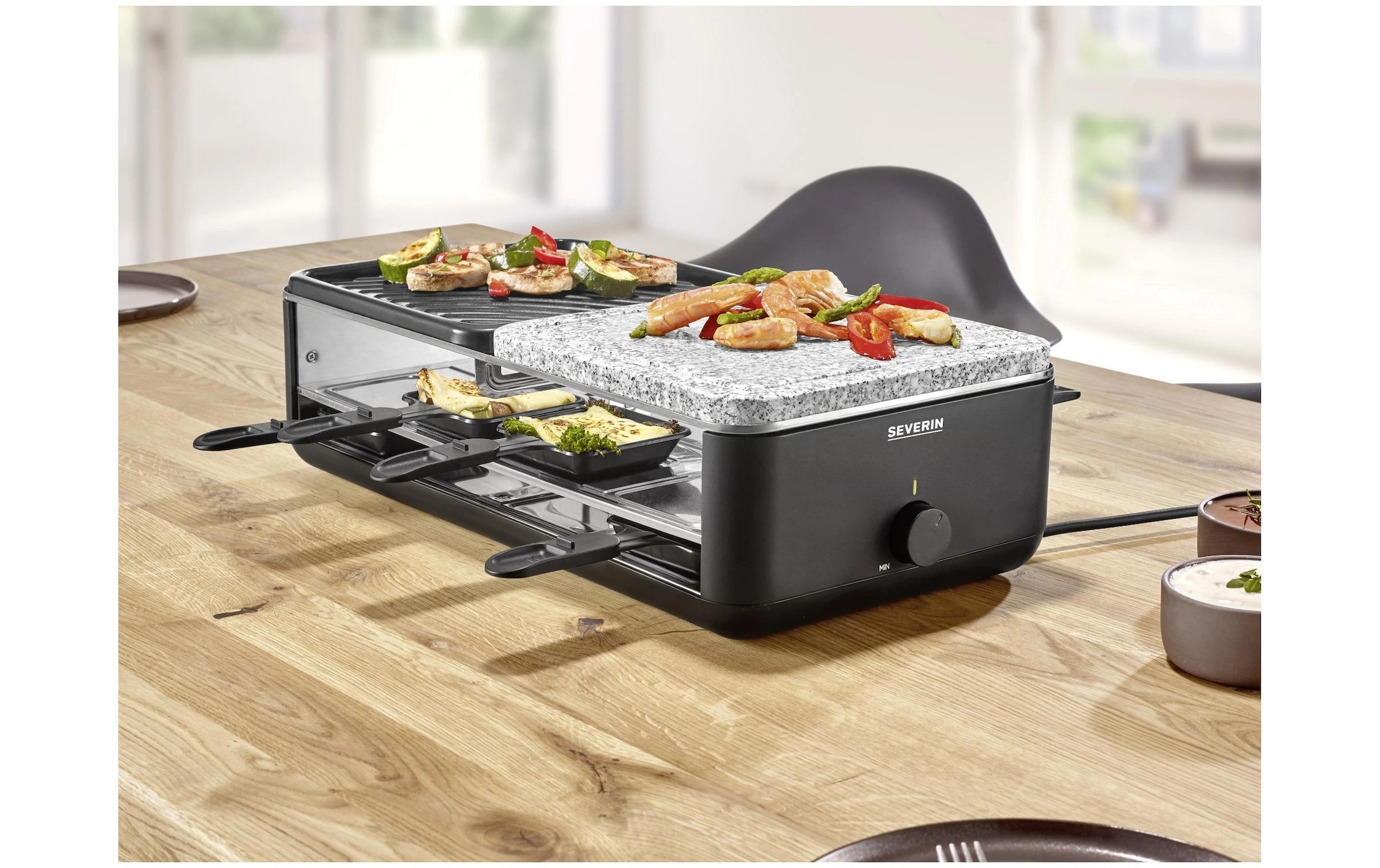 Severin Raclette »Black Line Lite RG 2366 8 Personen« 1.300 W