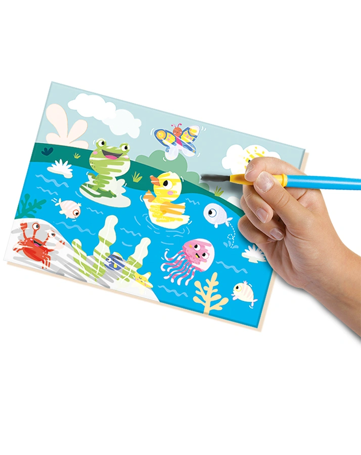 Malen mit Wasser - Versteckte Tiere