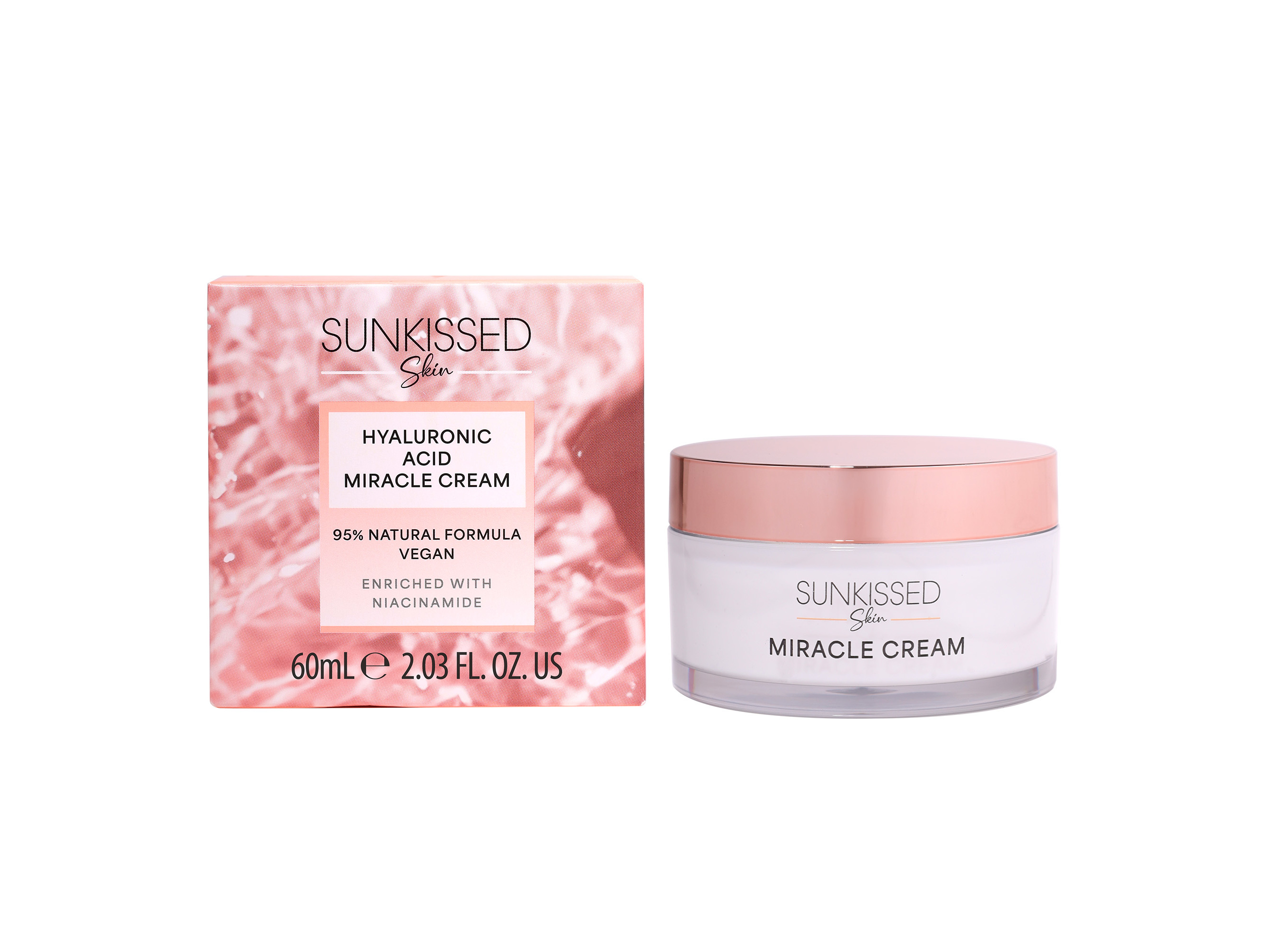 CREME HIDRATANTE SUNKISSED C/ÁCIDO HIALURONICO VEGAN 60ML