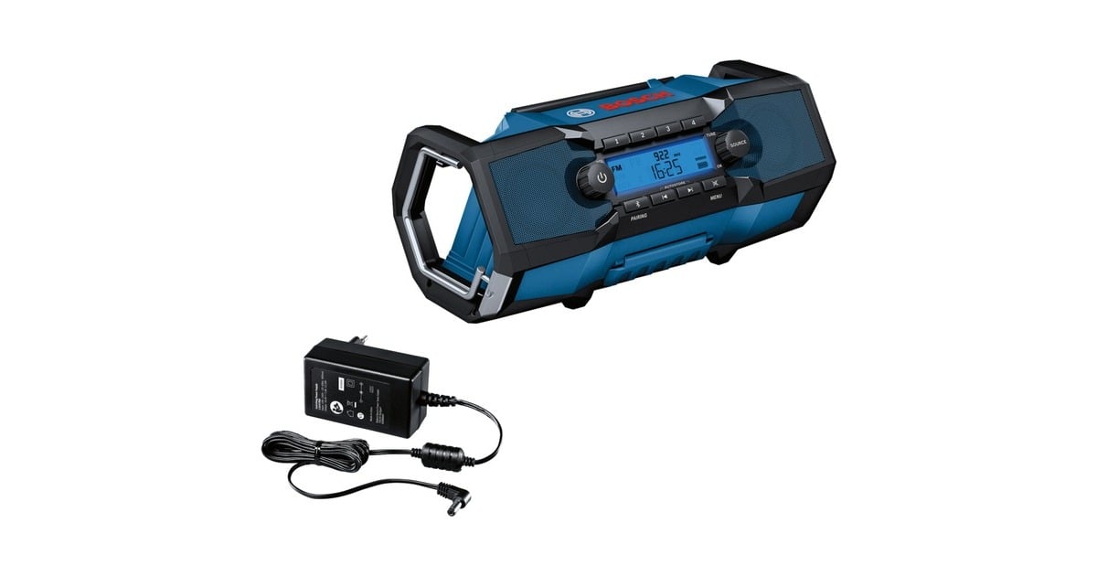 BoschGPB 18V-2 C Professional bouwradio  (Blauw, Bluetooth, FM, AUX)