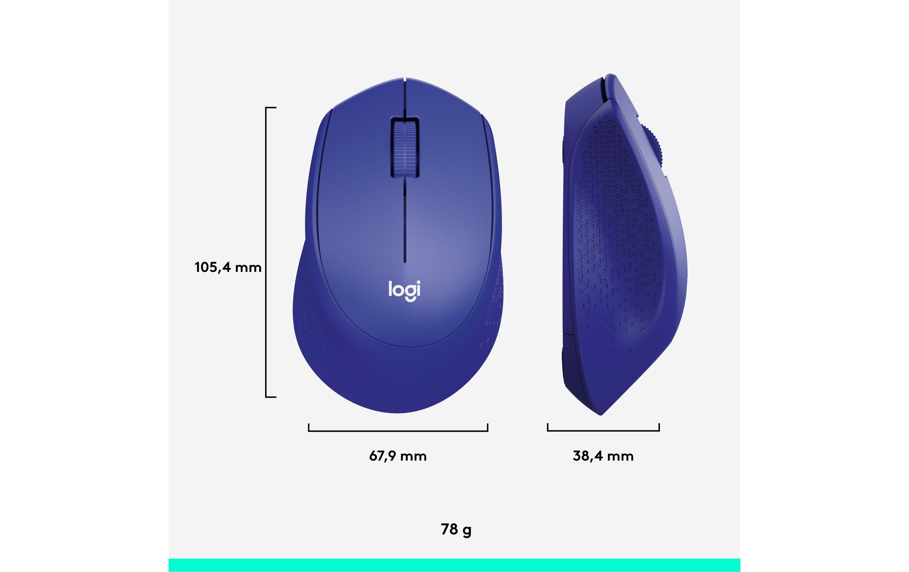Maus M330 Silent PlusGeräuscharme USB-Funkmaus mit 1000 dpi Optical Tracking