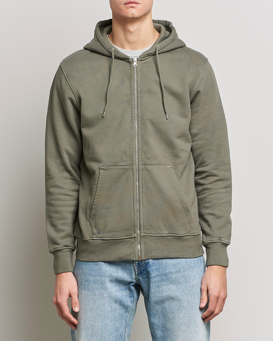 Colorful Standard Classic Organic Full Zip Hood Dusty Olive