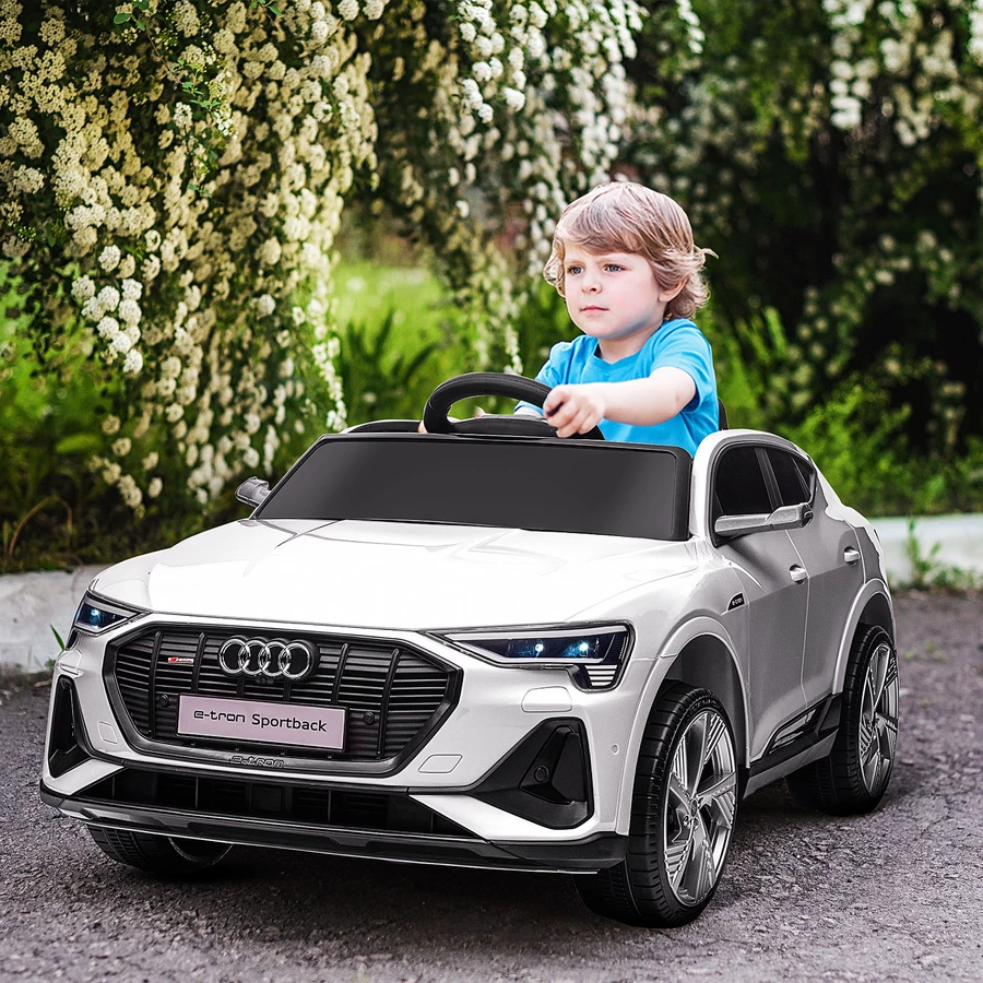 HOMCOM Kinderfahrzeuge mit Fernsteuerung weiß