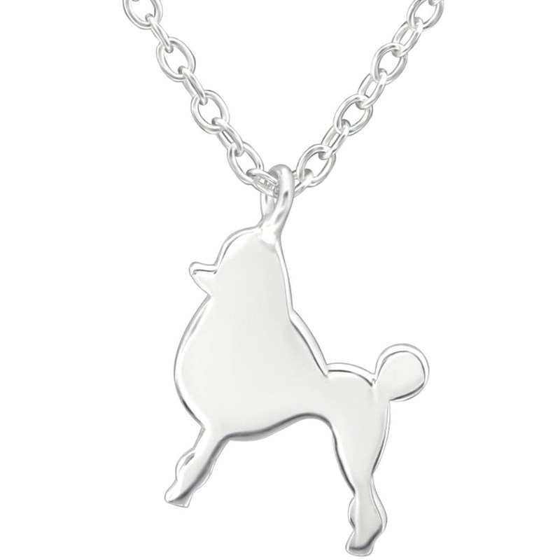 Collier caniche royal en argent